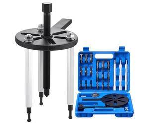 VEVOR Kit d'Extracteur de Roulements à 3 Mâchoires 21PCs, Kit d'Extraction de Roulements Internes et Externes sans Arbre Intérieur, Multifonctionnel, avec Étui de Rangement Portable Robuste, Atelier