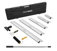 VEVOR Kit lames d'écumage pour cloisons sèches, lames d'écumage 254/406/610/813/1016 mm manche d'extension 862-2072 mm, couteau inox pour revêtement de gypse, pour plaques de plâtre, plaques murales