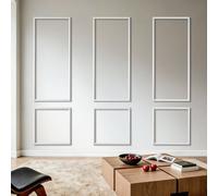 VEVOR Kit Moulure Murale Prédécoupée 3 Lots Cadres Moulure Murale Large 61x137 cm 61x61 cm pour Décoration Intérieure Salon Chambre Couloir, Prêt à Poser, Polystyrène Léger à Peindre, Étanche, Blanc