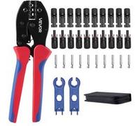 VEVOR Kit Pince à Sertir pour Connecteur Solaire 2,5 à 6 mm² avec Connecteurs