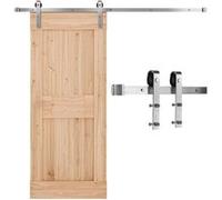 VEVOR Kit Quincaillerie Porte Grange Coulissante Brossé Rouleau Capacité 150kg 183cm