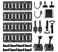 VEVOR Kit Rails Arrimage E-Track Capacité 680,39kg Rails Épaissis 8 Points d'Ancrage