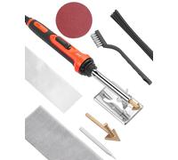 VEVOR Kit Soudure Plastique, 60 W 100 W, Fer à Souder Plastique Double Puissance avec 3 Embouts et 20 Tiges de Soudage, Outil de Soudage Pro Réparation Plastique pour Pare-chocs de Voiture, Kayaks