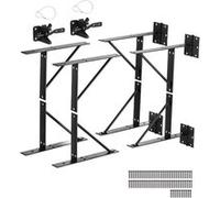 VEVOR Kit Support d'Angle Portail en Fer Anti-Affaissement Quincaillerie de Cadre Porte