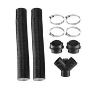 VEVOR Kit Tuyau d’Air pour Chauffage Diesel 7,6 cm de Diamètre, Évent de Sortie d'Air Chaud avec Connecteur en Y et Colliers de Serrage, pour Réchauffeur de Stationnement 5 kW/8 kW, Entretien