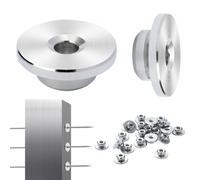 VEVOR Kits de garde-corps de câble, lot de 51, manchons de protection roue 3,2 mm, tendeur borne invisibles 3,2 mm, couvercles de protection pour poteau de garde-corps de câble, poteau à trou horizont