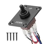 VEVOR KN3A-223 - Noir - 6 broches - 30A 12V CC / 15A 250V CA - (ON)-OFF-(ON) - DPDT