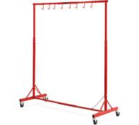 VEVOR KSQJPQJ - Rouge / 30 kg / 8 crochets / 4 roues pivotantes