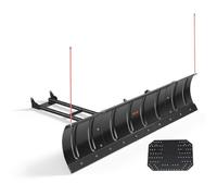 VEVOR Lame à Neige Réglable 109,2/180 cm Lame de Déneigement Universelle | Pour la Plupart des Quads et UTV, Hauteur et Orientation Gauche-Droite Réglables, 3 Options de Montage, en Acier au Carbone