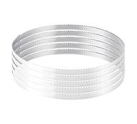 VEVOR Lame de Scie à Ruban 2780x16x0,5 mm 4 TPI Dents Affûtées Trempées 18 HRC Acier au Carbone Haute Résistance Lame Remplacement Compatible Principales Marques de Scies à Ruban pour Travail du Bois