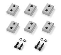 VEVOR Lame pour Coupe-barres d'Armature Lot de 6 Lames de Rechange pour Coupe de Barres d'Armature 22 mm n° 7 Diamètre, Double Face, Acier Haute Dureté CR12MOV, avec Vis, Rondelle Élastique, Argenté