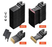 VEVOR Lame Scie Oscillante Outil Multifonction Lot de 110 avec 4 Types de Lames