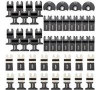 VEVOR Kit Scie à Outil Oscillant 7 Types de Lames Lame Outil Multifonction Oscillante Acier Inoxydable Lames de Scie Multi-outils Universelles Oscillantes 45-47HRC pour Faciliter le Processus de Coupe
