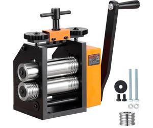 VEVOR Laminoir de Bijoutier Largeur 75 mm Machine de Laminage de Bijoux Épaisseur 0,03-6,5 mm Réglable Rapport d’Engrenage 1:2 pour Fabrication de Bijoux Traitement Or Argent Bague Bracelet Atelier