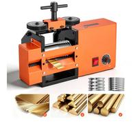 VEVOR Laminoir Électrique de Bijoutier 3 en 1 Plaques et Fils Ronds, Carrés, Machine à Laminer avec Épaisseur Réglable de 0,03 à 7 mm, Laminage Régulier, pour Or, Argent, Cuivr, Métaux Ductiles, DIY