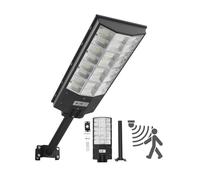 VEVOR Lampadaire solaire extérieur 8000W 450000lm avec détecteur, télécommande, IP65 – Lot 1