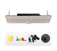 VEVOR Lampe Horticole de Croissance Plantes LED 200 W Panneau Quantum Spectre Complet Haute Performance Étanche IP65 PPFD Diodes Samsung 281B pour Tentes de Culture Intérieur Légumes Plantes Fleures