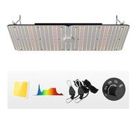 VEVOR Lampe Horticole de Croissance Plantes LED 300 W Panneau Quantum Spectre Complet Haute Performance Étanche IP65 PPFD Diodes Samsung 281B pour Tentes de Culture Intérieur Légumes Plantes Fleures