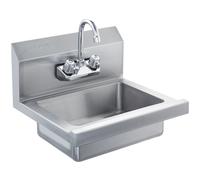 VEVOR Lave-mains commercial avec robinet, Lave-mains en inox,Petit lave-mains, Lave-mains mural, Lave-mains pour restaurant, cuisine, bar, garage et maison