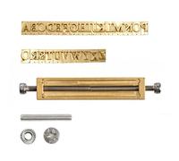 VEVOR Lettres Marquage à Chaud en Lation, Jeu de 26 Lettres A-Z Flexibles, Compatible avec Machine de Marquage VEVOR, Outils d'Estampage Alphabet avec Clé Hexagonale, Écrou, Vis, Support et Pince