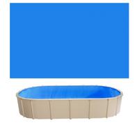 VEVOR Liner Piscine Hors-Sol Ovale 375x610 cm Hauteur Paroi 120 cm Film Intérieur de Piscine Épaisseur 0,4 mm pour Rénovation et Étanchéité, Système Unibead, en PVC, Anti-UV, Anti-Déchirure, Bleu