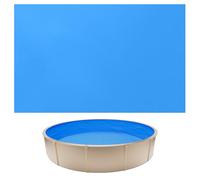 VEVOR Liner Piscine Hors-Sol Ronde Diamètre 350,5 cm Hauteur Paroi 90 cm Film Intérieur de Piscine Épaisseur 0,6 mm pour Rénovation Étanchéité, Système Overlap, en PVC, Anti-UV, Anti-Déchirure, Bleu