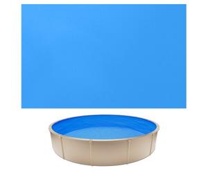 VEVOR Liner Piscine Hors-Sol Ronde Diamètre 350,5 cm Hauteur Paroi 90 cm Film Intérieur de Piscine Épaisseur 0,6 mm pour Rénovation Étanchéité, Système Overlap, en PVC, Anti-UV, Anti-Déchirure, Bleu