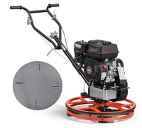 VEVOR, lisseur de béton à ailettes de 590 mm, comprenant une plaque de lissage et 4 lames. Lisseur de béton avec moteur essence 4 temps de 5,5 chevaux et angle de lame réglable de 0 à 18°, vitesse de