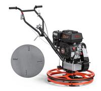 VEVOR Lisseuse à Béton Thermique 610 mm, Hélicoptère à Béton avec Plateau de Lissage, Moteur à Essence 4,1 kW, pour Finition de Sols en Ciment et Chape, 4 Lames à Angle Réglable, Guidon de Commande