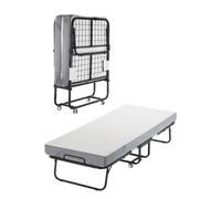 VEVOR Lit d'Appoint Pliant 79 x 190 cm, Taille Jumeau, avec Cadre en Métal Robuste et Matelas en Mousse à Mémoire de Forme de 12,5 cm d’Épaisseur, Portable, pour Adultes, Invités, Maison, Camping