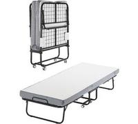 VEVOR Lit d'appoint pliant 79 x 190 cm Taille jumeau, cadre métal, matelas mousse mémoire 10 cm