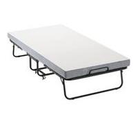 VEVOR Lit d'appoint, 96,5 x 190 cm, lit pliant avec matelas 10 cm, lit jumeau pliable portable avec cadre en métal robuste et matelas en mousse à mémoire de forme, lit rabattable pour adultes, invités