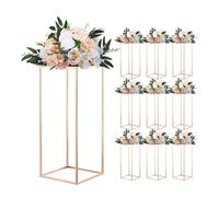 VEVOR LJL-8015 - Doré - Lot de 10 - 60 cm - Présentoir floral rectangulaire