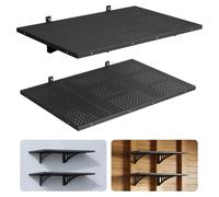 VEVOR Lot de 2 étagères de garage 914 x 615 x 225 mm Rangement pour outils 127 kg par étagère Support mural pour outils 914 x 615 mm Surface de rangement Étagères de rangement Étagère métallique Organ