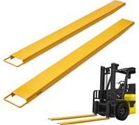 VEVOR Rallonges de Fourches à Palette 1820x115 mm Extensions de Fourche pour Chariot Élévateur Industriel 1 Paire Acier au Carbone Robuste pour Déplacer et Transporter Charges Volumineux Lourds, Jaune