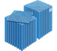 VEVOR Lot de 55 Dalles de Jardin Piscine 30x30x1,5 cm Bleu Dalle Clipsable Ajourée Antidérapante en PVC Drainage Rapide Revêtements de Sol Extérieur Intérieur pour Terrasse Cuisine Spa Salle de Bain