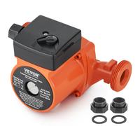 VEVOR LPS25-6S-180 - Pompe de circulation 25-60/180 - 60 L/min - 3 vitesses - Raccord 1-1/2".