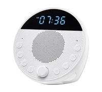 VEVOR Machine à Bruit Blanc Bébé, 18 Sons Apaisants pour Sommeil 5 en 1 Portable, avec Minuterie, Horloge, Double Alarme, Veilleuse 7 Couleurs, Fonction Mémoire, pour Bébés, Adultes, Chambre, Voyage