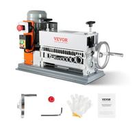 VEVOR Machine à Dénuder Électrique 1,5-36 mm Dénudeur Câble Auto Motorisé 370 W Dénudeuse Manuelle 27 m/min Pince à Dénuder Dépouillement Fil avec Manivelle 11 Canaux de Dénudage pour Recyclage Cuivre