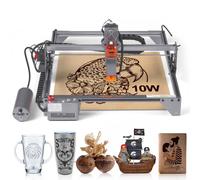 VEVOR Machine à Graver Laser 10 W Graveur Laser Grande 64x58x27 cm Surface de Travail 40x40 cm Vitesse de Mouvement 10000 mm/min Point Comprimé Protection Yeux Découpe Laser pour Bois Certains Métaux