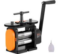 VEVOR Machine à laminer manuelle 3 en 1 Laminoir combiné 57 mm, Laminoir manuel Laminoir à bijoux Epaisseur réglable de 0 à 5,5 mm, Machine à laminer manuelle pour platine / or K / laiton / aluminium