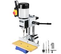 VEVOR Machine à mortaiser de bureau 750 W 2800 tr/min Machine à mortaiser creuse pour le travail du bois Machine à mortaiser pour percer des trous ronds ou carrés dans le bois