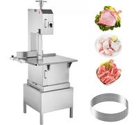 VEVOR Machine à scier les os de viande commerciale 2200 W, 1500 kg/h Machine à couper les os de viande congelée Machine à couper les os de viande congelée, 4-220 mm Epaisseur réglable Scie à os 620 x