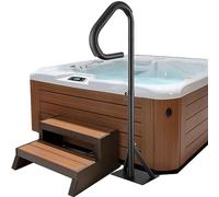 VEVOR Main Courante Spa 54,2x37x144,7 cm Rampe Escalier Sécurité Spa Rotative 360° Hauteur Réglable 89-144,7 cm Charge 272 kg Antirouille Aluminium Base de Montage Coulissante pour Intérieur Extérieur