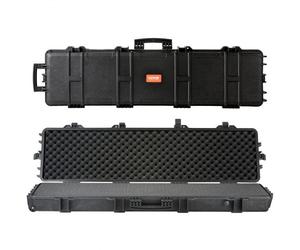 VEVOR Mallette pour Armes Longues 138 cm Étui Rigide pour Fusil Rembourrage 3 Couches de Mousse Valise pour Fusil de Chasse Verrouillable en PP Étanche Transport Pratique avec Roulettes pour Carabine