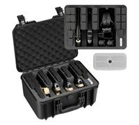 VEVOR Mallette Transport Arme, Valise à Pistolet avec Insert en Mousse XPE, Étui Rigide Étanche Capacité 4 Pistolets, pour Arme de Poing, Objectifs, Appareil Photo, 404x319x192 mm, Conforme TSA