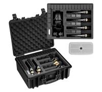VEVOR Mallette Transport Arme, Valise à Pistolet avec Insert en Mousse XPE, Étui Rigide Étanche, pour Arme de Poing, Objectifs, Appareil Photo, Capacité 6 Pistolets, 475x415x215 mm, Conforme TSA
