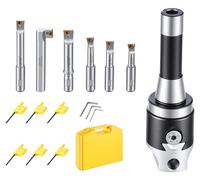 VEVOR, mandrin R8, extracteur de broches de 2 pouces, foret extracteur, porte-outil, ensemble de 8 pièces, pour fraiseuses et perceuses, de 7/16" à 4-1/2", réglage précis du diamètre de perçage, tremp