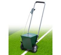 VEVOR Marqueur de ligne sèche, 2 roues, craie de ligne sèche de terrain de baseball et de softball, 50 ou 100 mm, machine marquage réglable, avec poignée réglage en caoutchouc, capacité 11,3 kg, vert