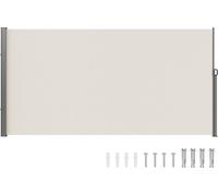 VEVOR Marquise latérale 180 x 350 cm Marquise à parois latérales en tissu polyester 180 g/m² avec revêtementPolyuréthaneMarquise poignée rétractable avec mécanisme à ressort Protection contre les rega
